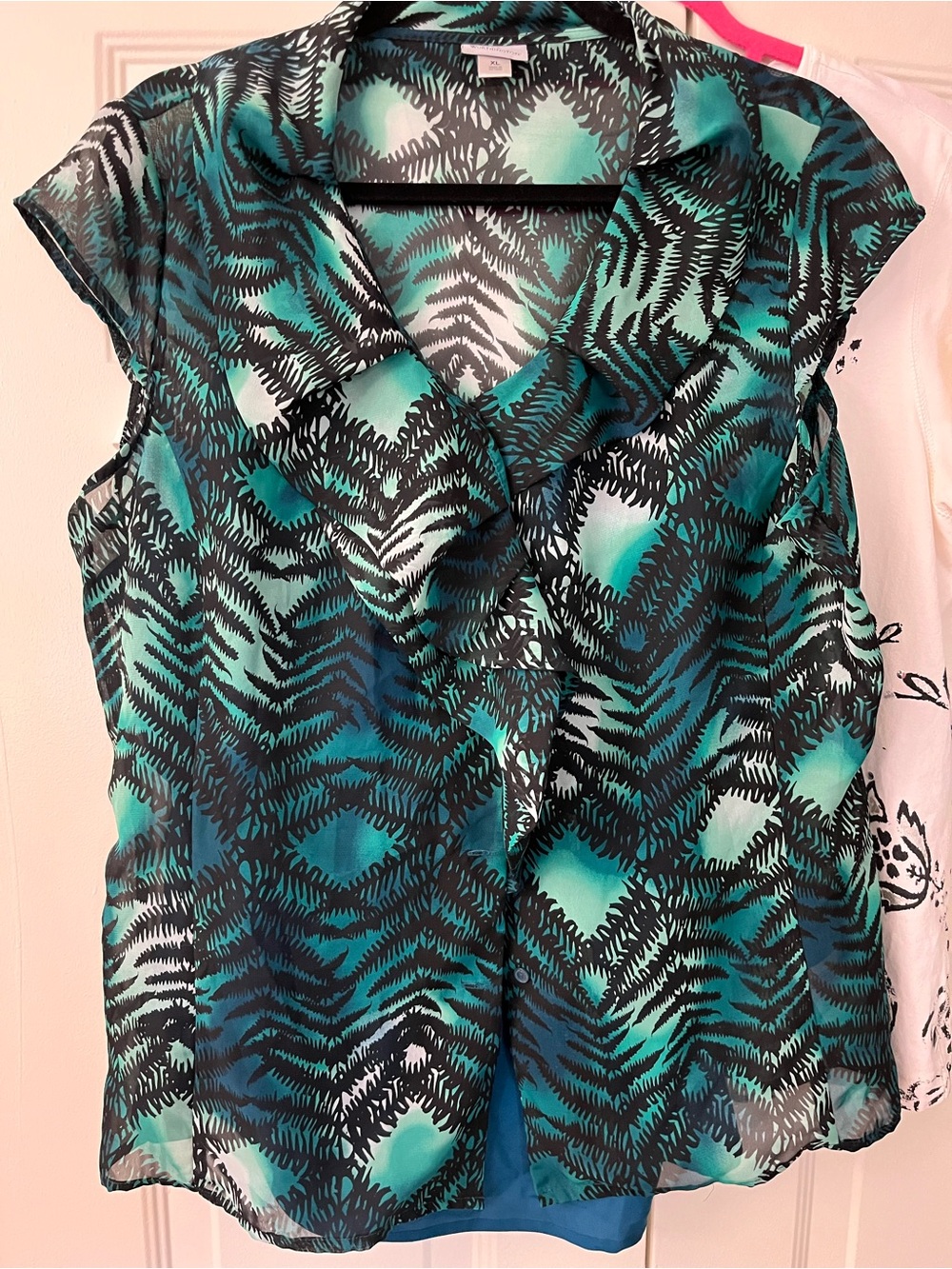 Worthington XL Cap Sleeve Blouse W / Cami